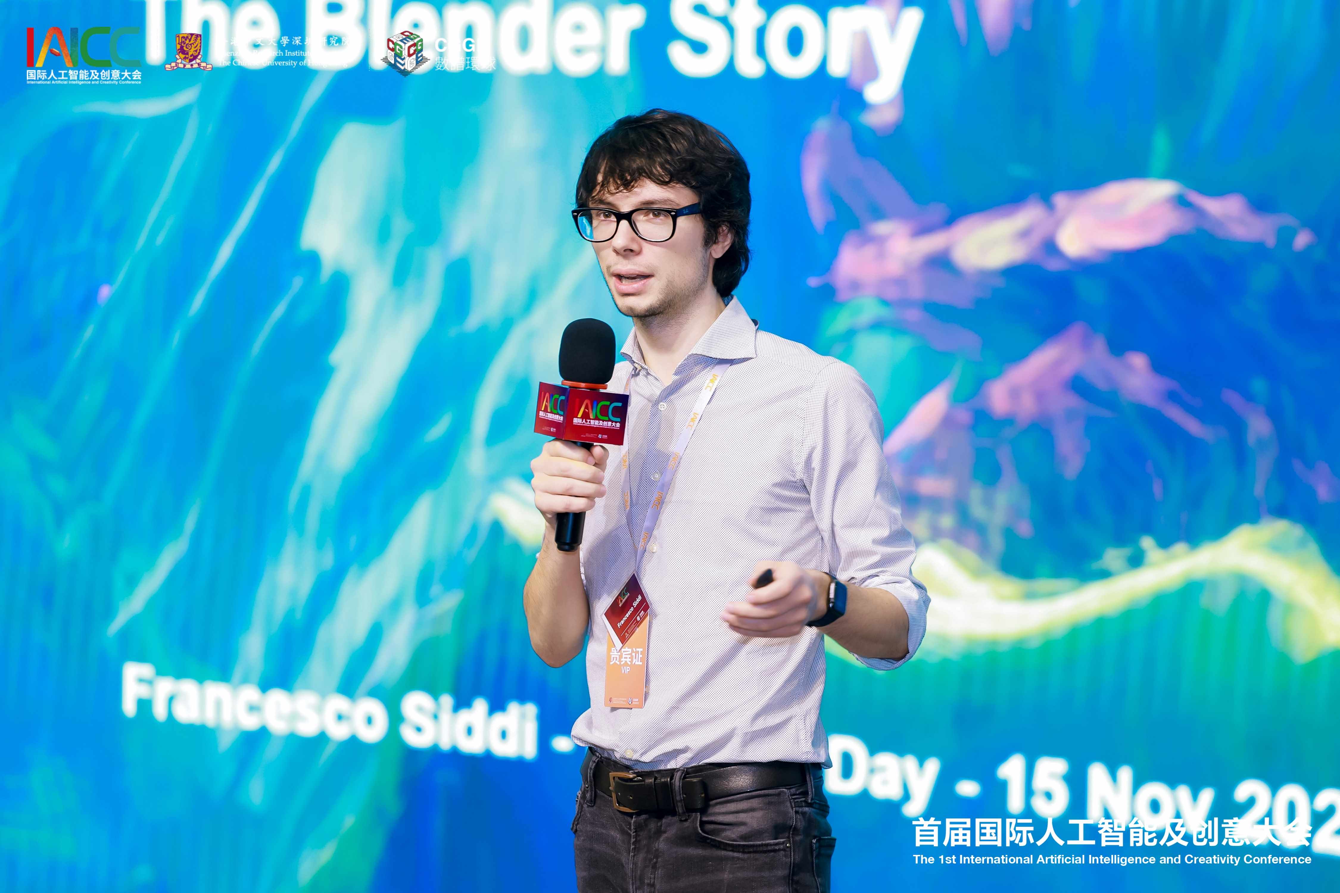 -Blender 首席運(yùn)營官、Blender Studio 總經(jīng)理兼制作人Francesco Siddi 進(jìn)行主題演講.jpg